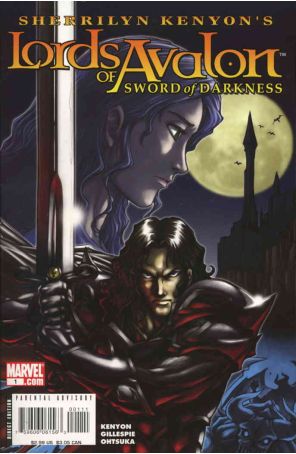 Lords of Avalon: Sword of Darkness 1 published by Marvel with cover art by Tommy Ohtsuka