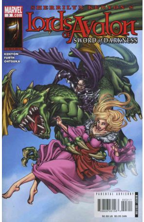 Lords of Avalon: Sword of Darkness 3 published by Marvel with cover art by Tommy Ohtsuka