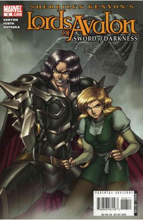 Lords of Avalon: Sword of Darkness 6 published by Marvel with cover art by Tommy Ohtsuka
