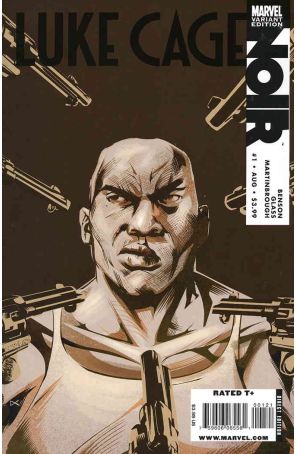 Luke Cage: Noir 1A published by Marvel with cover art by Dennis Calero
