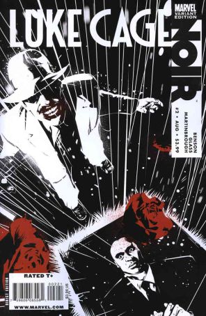 Luke Cage: Noir 2A published by Marvel with cover art by Dennis Calero