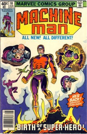 Machine Man 10 (Newsstand) published by Marvel with cover art by Steve Ditko