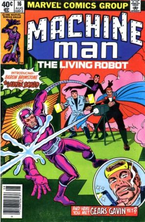 Machine Man 16 (Newsstand) published by Marvel with cover art by Steve Ditko