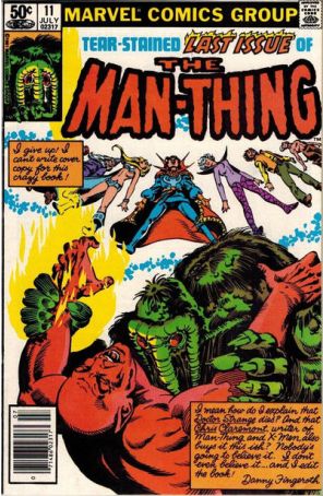 Man-Thing (2nd Series) 11 (Newsstand) published by Marvel with cover art by Bob Wiacek