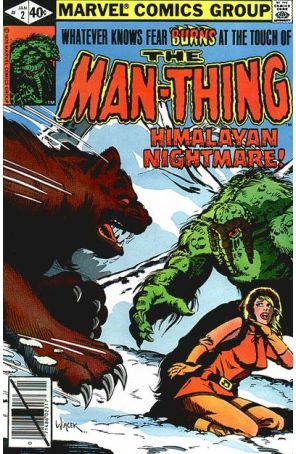 Man-Thing (2nd Series) 2 published by Marvel with cover art by Bob Wiacek