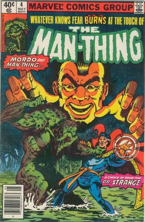 Man-Thing (2nd Series) 4 (Newsstand) published by Marvel with cover art by Bob Wiacek