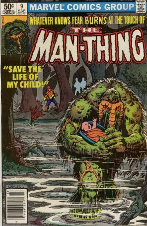 Man-Thing (2nd Series) 9 (Newsstand) published by Marvel with cover art by Bob Wiacek