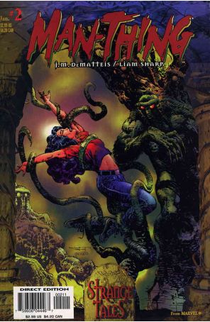 Man-Thing (3rd Series) 2 published by Marvel with cover art by Liam Sharp