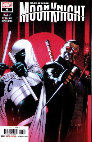 Marc Spector: Moon Knight (2nd Series) 6 published by Marvel with cover art by Paulo Siqueira