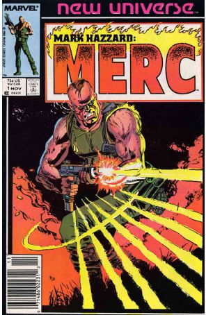 Mark Hazzard: Merc 1 (Newsstand) published by Marvel with cover art by John Buscema