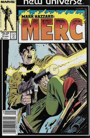 Mark Hazzard: Merc 11 (Newsstand) published by Marvel with cover art by Mike Zeck