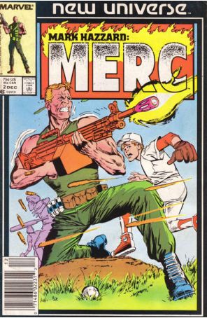Mark Hazzard: Merc 2 (Newsstand) published by Marvel with cover art by John Buscema