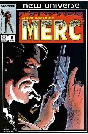 Mark Hazzard: Merc 6 published by Marvel with cover art by Mike Zeck
