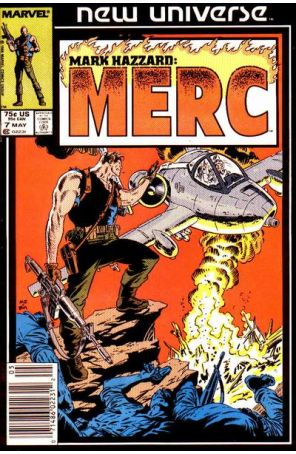Mark Hazzard: Merc 7 (Newsstand) published by Marvel with cover art by Mike Zeck