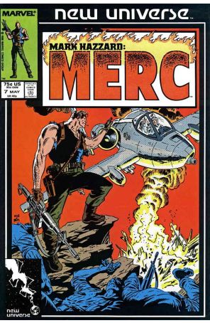 Mark Hazzard: Merc 7 published by Marvel with cover art by Mike Zeck