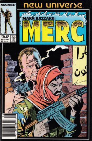 Mark Hazzard: Merc 8 (Newsstand) published by Marvel with cover art by Mike Zeck