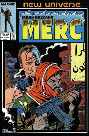 Mark Hazzard: Merc 8 published by Marvel with cover art by Mike Zeck