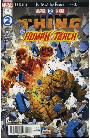 Marvel 2-in-One (3rd Series) 1 published by Marvel with cover art by Jim Cheung