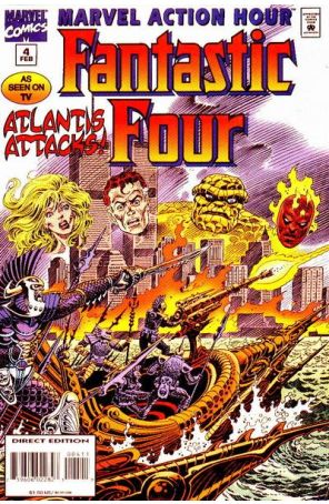 Marvel Action Hour, Featuring the Fantastic Four 4 published by Marvel with cover art by Enrique Alcatena