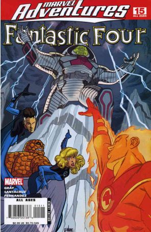 Marvel Adventures Fantastic Four 15 published by Marvel with cover art by David Williams