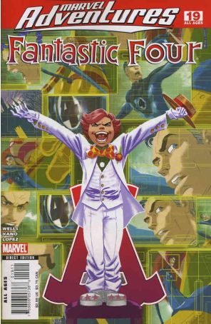 Marvel Adventures Fantastic Four 19 published by Marvel with cover art by Kano