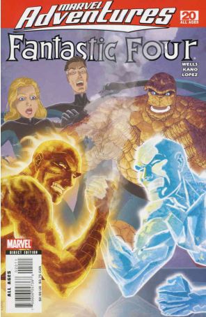 Marvel Adventures Fantastic Four 20 published by Marvel with cover art by Kano