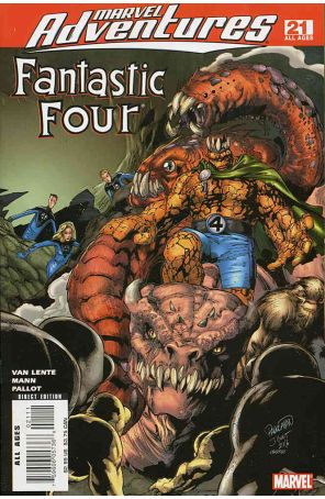Marvel Adventures Fantastic Four 21 published by Marvel with cover art by Carlo Pagulayan