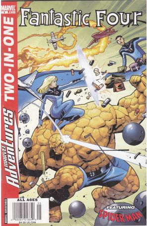 Marvel Adventures Two-in-One 9 (Newsstand) published by Marvel with cover art by Leonard Kirk