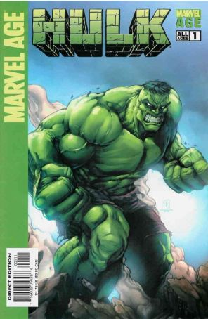 Marvel Age Hulk 1 published by Marvel with cover art by Shane Davis