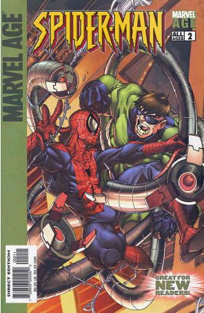 Marvel Age Spider-Man 2 published by Marvel with cover art by Mark Brooks