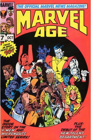 Marvel Age 7 published by Marvel with cover art by Butch Guice