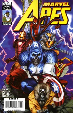 Marvel Apes 1 published by Marvel with cover art by John Watson