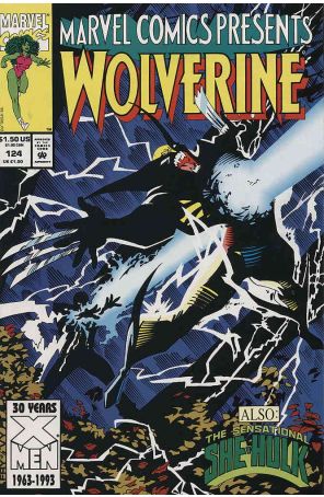 Marvel Comics Presents 124 published by Marvel with cover art by James W. Fry III and Paris Karounos