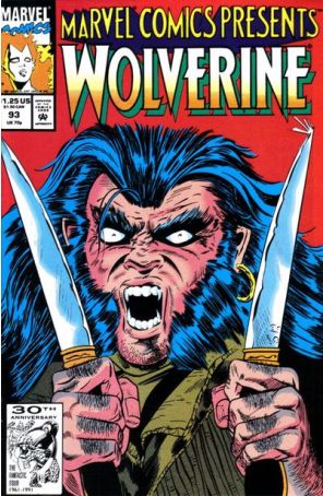 Marvel Comics Presents 93 published by Marvel with cover art by Todd Foxx and Sam Kieth