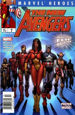 Marvel Heroes Flip Magazine 7 (Newsstand) published by Marvel with cover art by David Finch