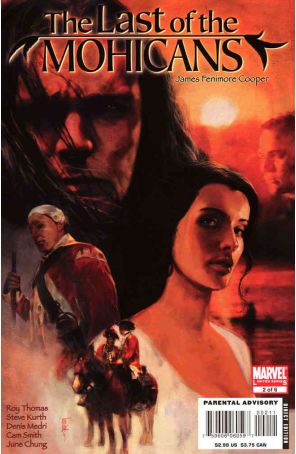 Marvel Illustrated: Last of the Mohicans 2 published by Marvel with cover art by Alex Maleev