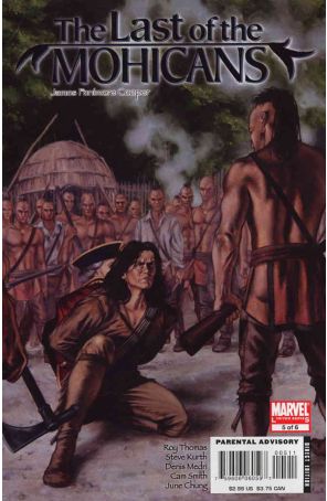 Marvel Illustrated: Last of the Mohicans 5 published by Marvel with cover art by Gerald Parel