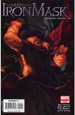 Marvel Illustrated: The Man in the Iron Mask 5 published by Marvel with cover art by Marko Djurdjevic