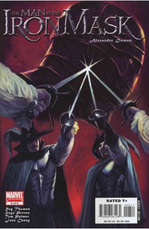Marvel Illustrated: The Man in the Iron Mask 6 published by Marvel with cover art by Marko Djurdjevic