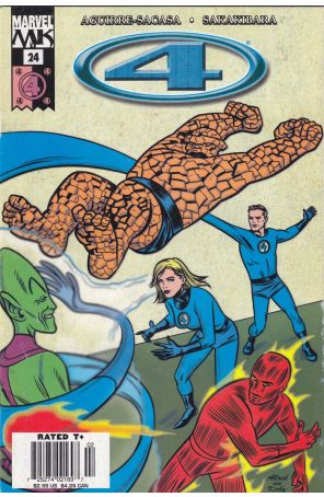 Marvel Knights 4 24 (Newsstand) published by Marvel with cover art by Mike Allred