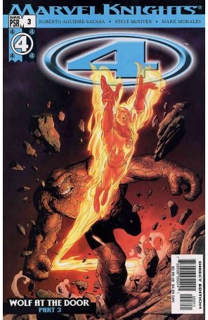 Marvel Knights 4 3 published by Marvel with cover art by Steve McNiven