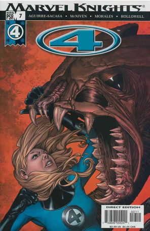 Marvel Knights 4 7 published by Marvel with cover art by Steve McNiven
