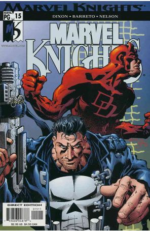 Marvel Knights 15 published by Marvel with cover art by Trent Kaniuga