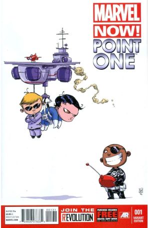 Marvel Now! Point One 1A published by Marvel with cover art by Skottie Young