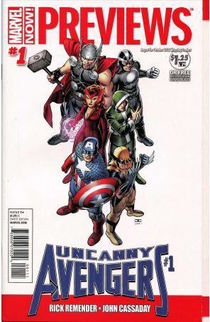 Marvel Previews (2nd Series) 1 published by Marvel with cover art by John Cassaday