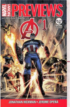 Marvel Previews (2nd Series) 3 published by Marvel with cover art by Dustin Weaver and Salvador Larroca