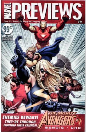 Marvel Previews 41 published by Marvel with cover art by Frank Cho