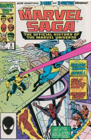 Marvel Saga 8 published by Marvel with cover art by Ron Frenz and Klaus Janson
