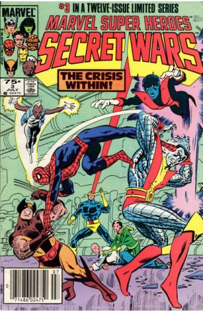 Marvel Super Heroes Secret Wars 3 (Newsstand) published by Marvel with cover art by Mike Zeck