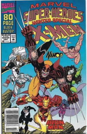 Marvel Super-Heroes (Vol. 2) 8 (Newsstand) published by Marvel with cover art by Erik Larsen
